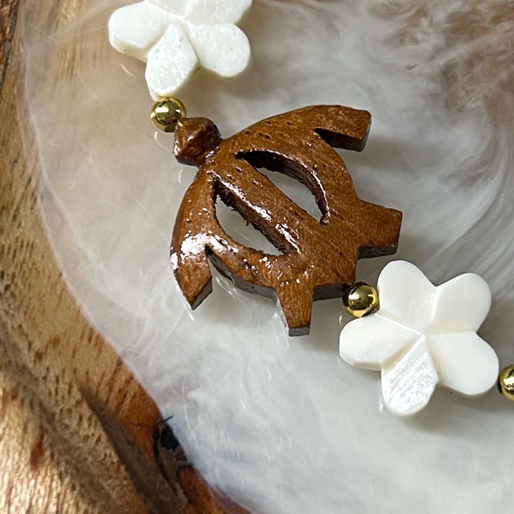🖤Hawaii Koa wood Turtle bracelet - Picture 2 of 10